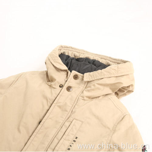 Fashion boy's outdoor windproof parka jacket